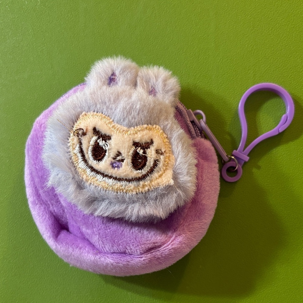 Purple Labubu Coin Pouch